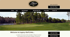 Desktop Screenshot of legacygolfnc.com